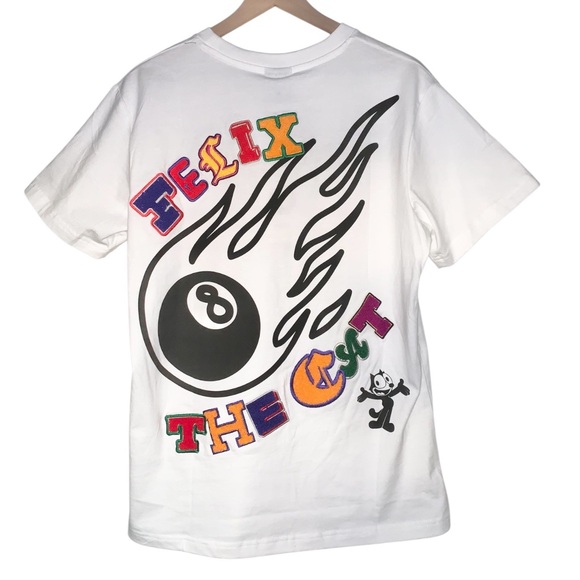 FELIX THE CAT PATCH FONT SHORT SLEEVE GRAPHIC TEE SIZE SMALL - Picture 5 of 5